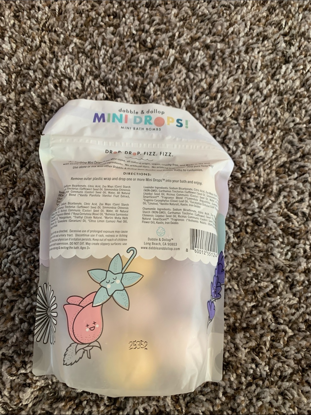Mini Drops Bath Bombs - Pastel Purple Mini Bath Bomb Set - Picture 2 of 3